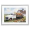 Stupell Industries White Delivery Floral Truck Framed Print Under Glass, design by Kim Allen